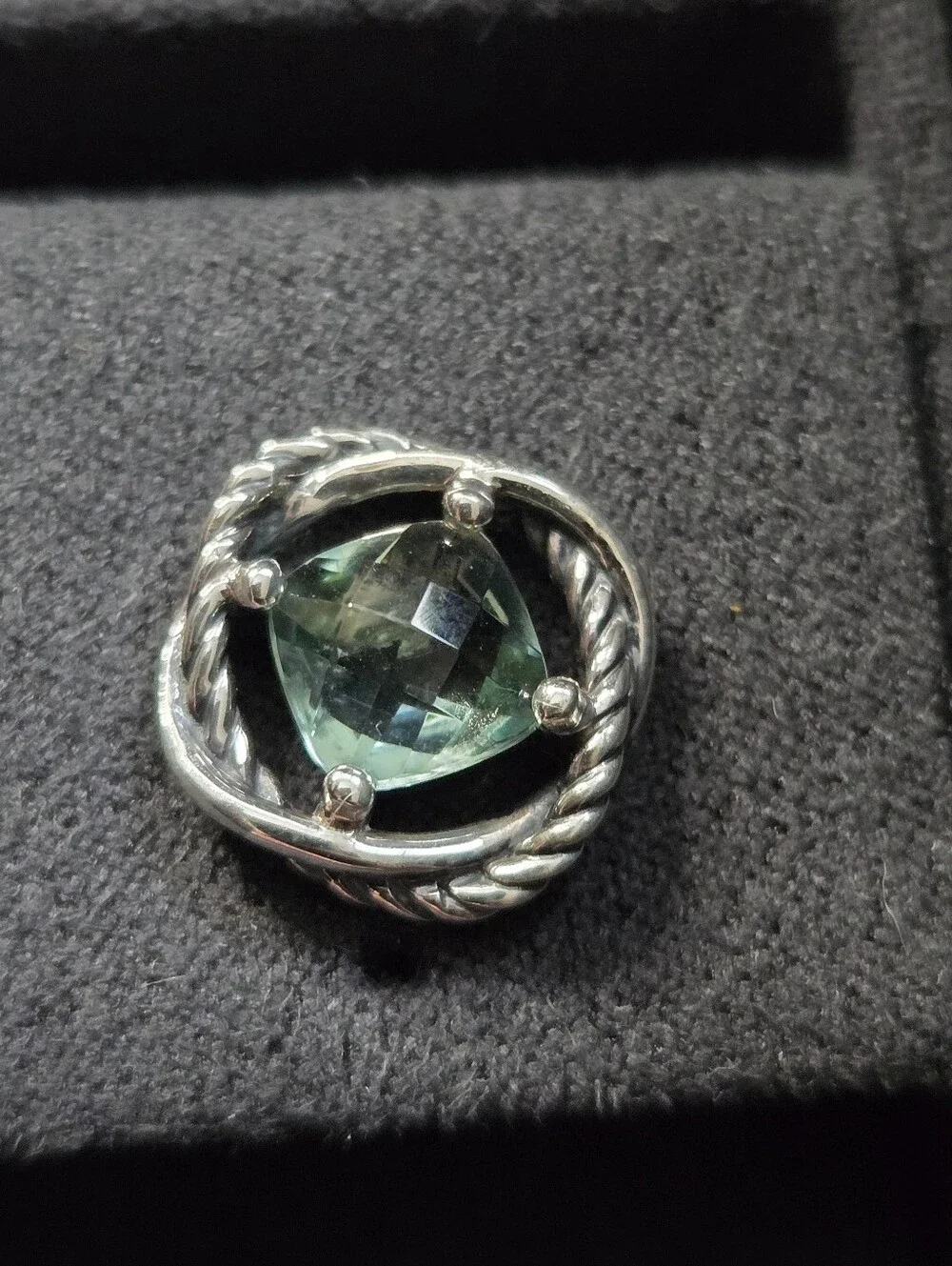 David Yurman Prasiolite Infinity Earrings